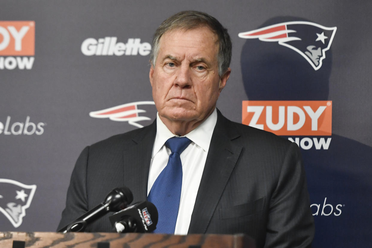 New England Patriots head coach Bill Belichick and his team missed the playoffs last season. (AP Photo/Adrian Kraus)