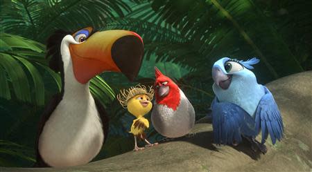 A handout still from the 3D animated film "Rio 2", which will be released by 20th Century Fox in U.S. and Canadian theaters on April 11. REUTERS/Handout/20th Century Fox Film