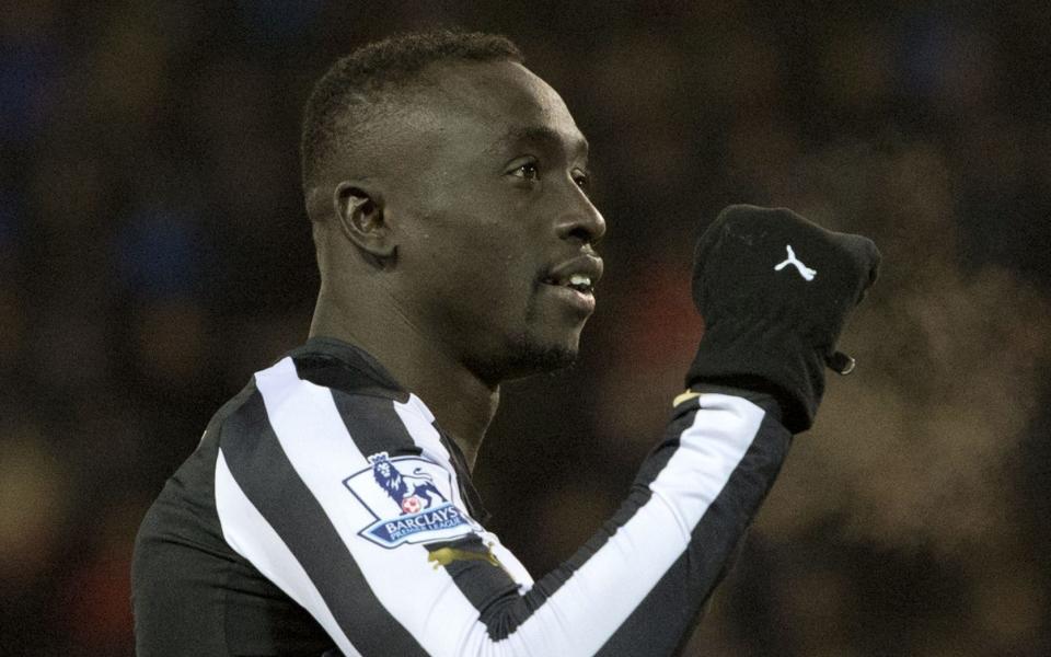 Papiss Cisse - Ex-Newcastle striker Papiss Cisse training with Robbie Savage’s Macclesfield FC