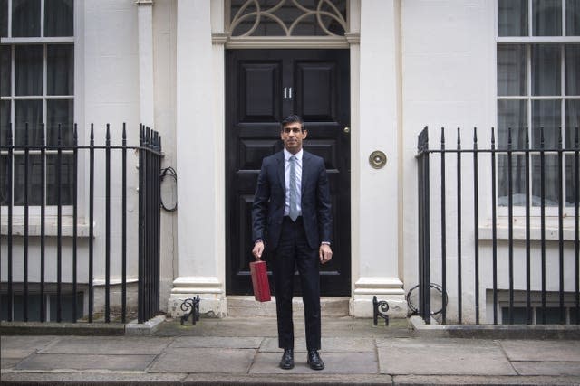 Rishi Sunak outside 11 Downing Street