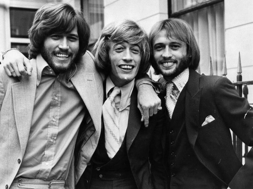 Popular English vocal trio the Bee Gees