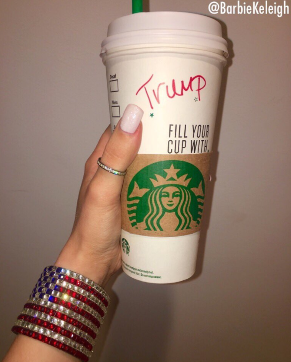 Donald Trump Supporters Get Starbucks Baristas to Write 'Trump' on Cups -  #TrumpCup Statement