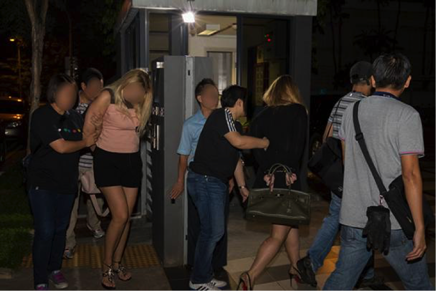 The four women, including three Russians and an Uzbek, were arrested in simultaneous operations on Thursday (May 6). (Photo: SPF)