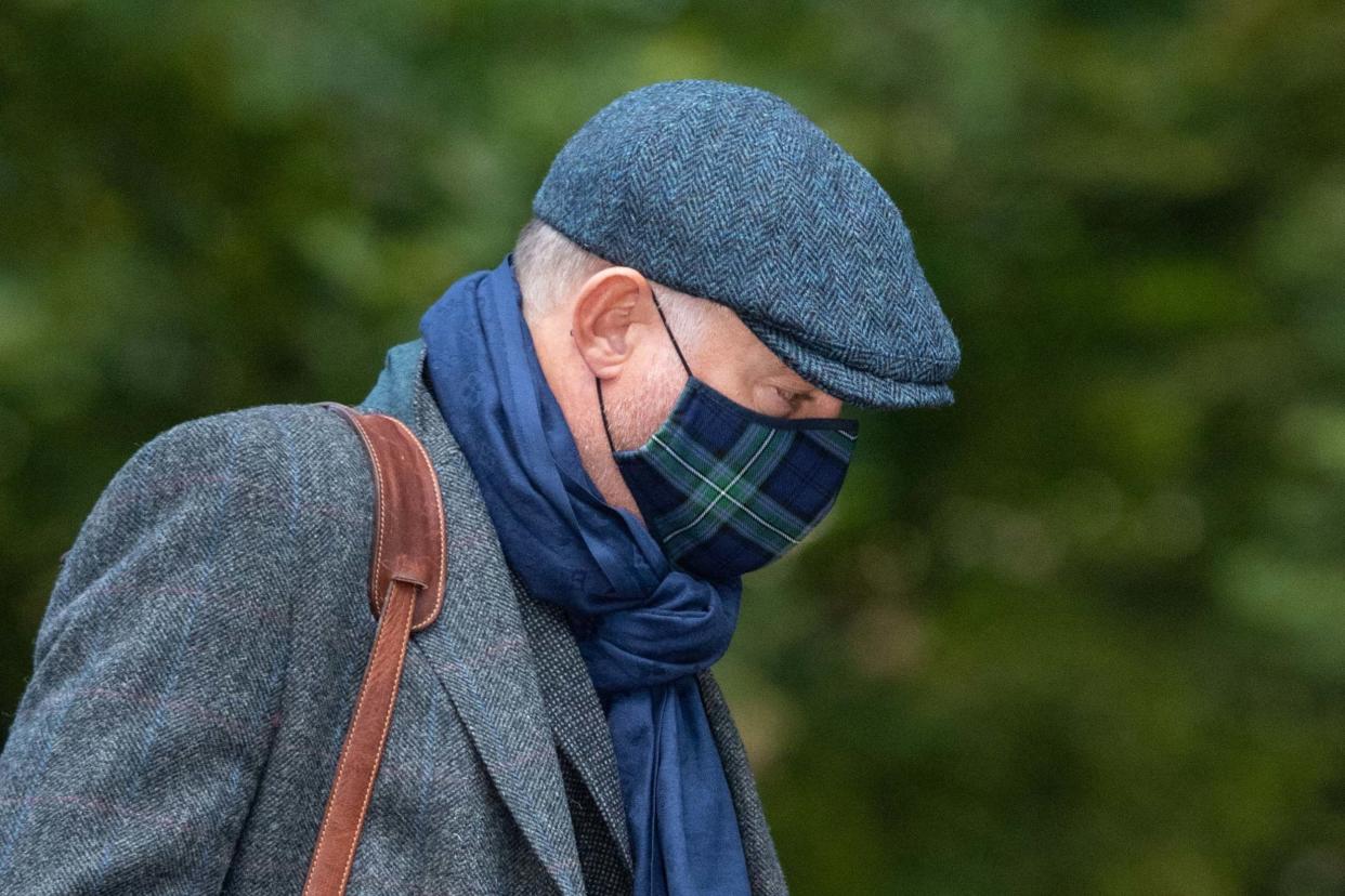 John Leslie arriving at Southwark Crown Court on Monday: PA