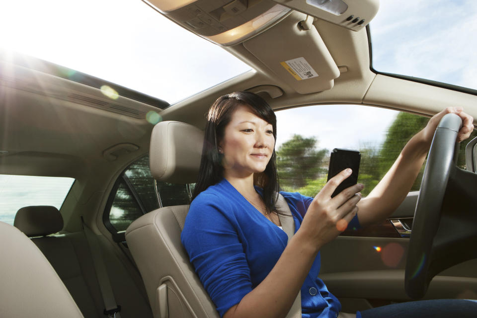 Peering at your smartphone while driving is tempting, but dangerous. Nearly <a href="http://www.huffingtonpost.com/2015/06/08/dangers-of-texting-and-driving-statistics_n_7537710.html" target="_blank">50 percent of Americans</a> admit to texting and driving, even though most people think&nbsp;it's a bad idea.&nbsp;<br /><br />And it is bad. Every day nine people die in car accidents related to smartphone use.