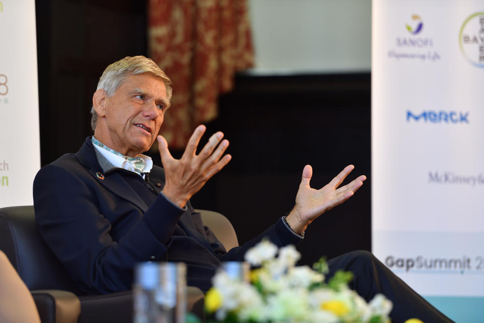 Hermann Hauser on April 18, 2018 in Cambridge, England. (Photo by Chris Williamson/Getty Images)