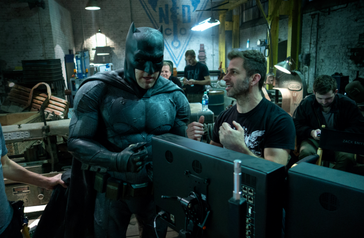 Ben Affleck and director Zack Snyder on set of ‘Batman v Superman’ (Warner Bros.)