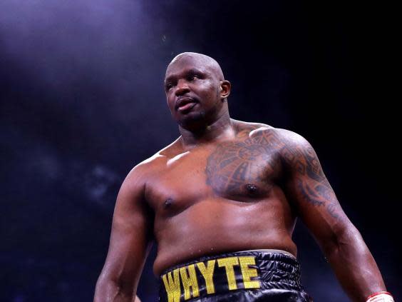 Dillian Whyte is working his way to a title shot (Getty)