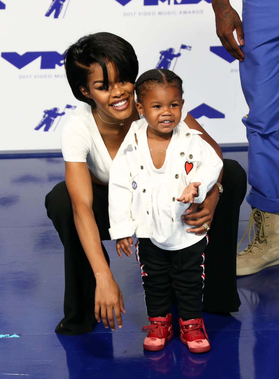 Teyana Taylor brought her 1-year-old daughter, Iman, aka Junie. (Photo: TOMMASO BODDI via Getty Images)