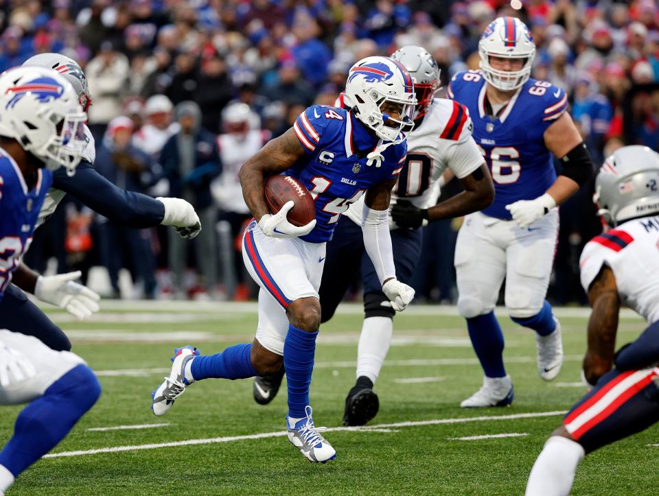 Stefon Diggs had another lackluster game in the Bills' victory over the Patriots Sunday.