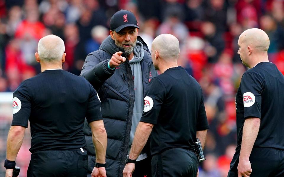 Jurgen Klopp - Referees body refutes Jurgen Klopp claims that Paul Tierney has anti-Liverpool agenda - PA/Peter Byrne