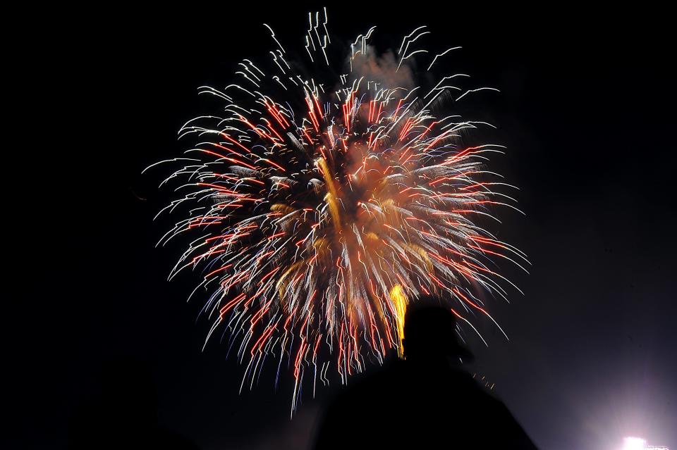 The City of Lansing's downtown fireworks show is scheduled to take place at 8 p.m. Thursday. Officials advise people to find spots in areas in or near Lou Adado Riverfront Park to watch the show. Individual fireworks won't be allowed in the park.