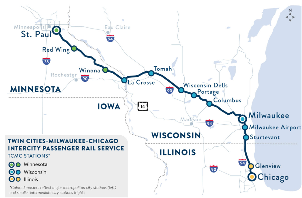 Plans are in the works for Amtrak to add a second daily line from Chicago to the Twin Cities, via Milwaukee, by the end of 2023.
