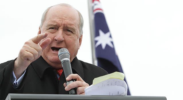 Radio presenter Alan Jones has been an outspoken critic of Adam Goodes. Photo: Getty Images