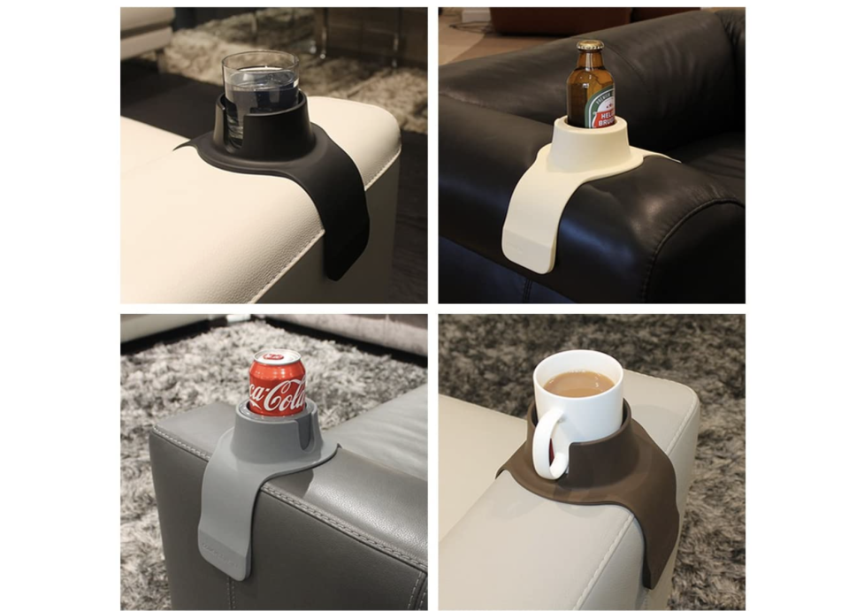 Der CouchCoaster passt auf jegliche Lehne jeder Größe und Form (Bild: Amazon).