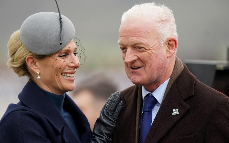 Zara Tindall with Willie Mullins