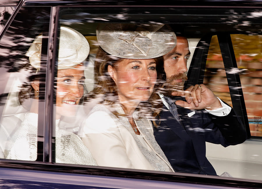 Pippa, Carole and James Middleton