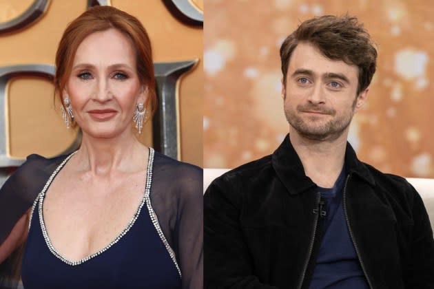 J.K. Rowling and Daniel Radcliffe  - Credit: Mike Marsland/WireImage; Nathan Congleton/NBC