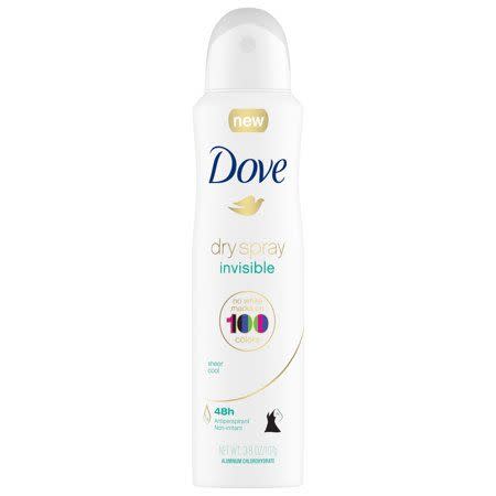 9) Antiperspirant Dry Spray Invisible