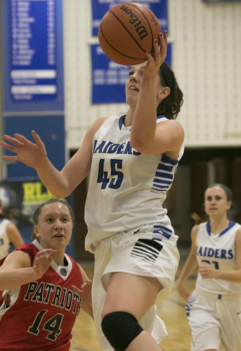 Horseheads' Amanda Schiefen goes up for a shot during the 2014-15 season.