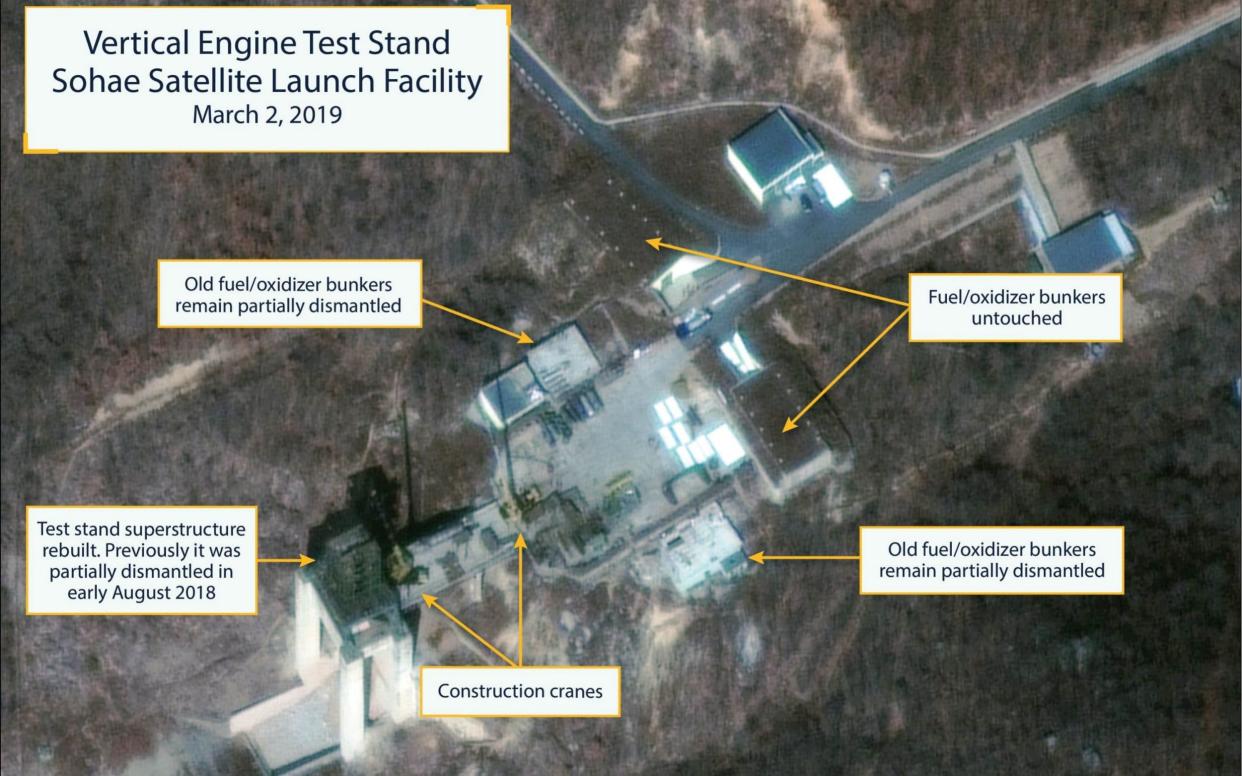 Commercial satellite image shows North Korea's Sohae Satellite Launching Station - REUTERS