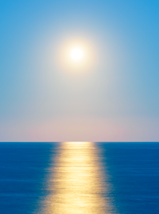 <p>An unexpected shot of the Moon rising over the glistening ocean off the Wairarapa coast, bearing a remarkable resemblance to the Sun. (Pic: Joshua Wood) </p>