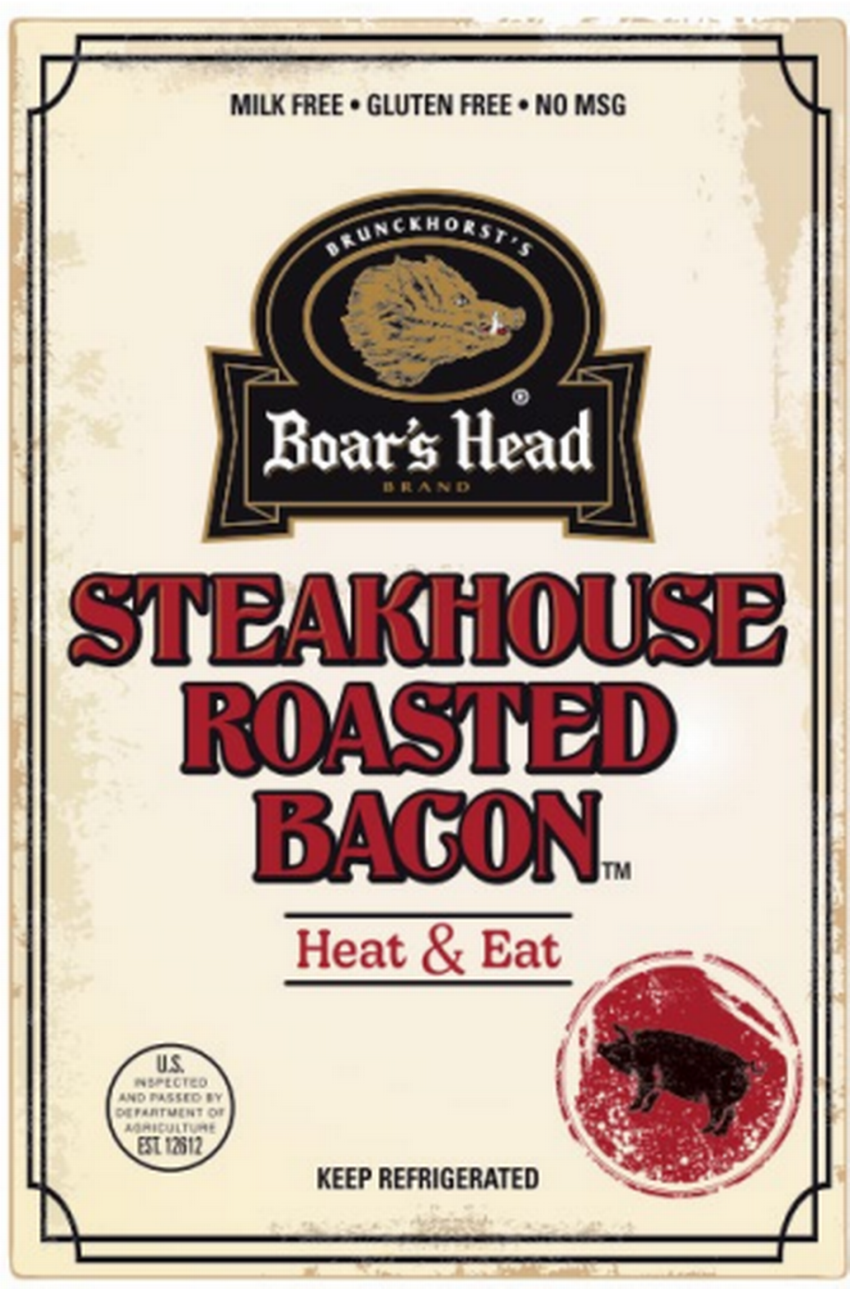 Boar’s Head Steakhouse Roasted Bacon Heat & Eat was part of a July 26, 2024, recall of deli meats nationwide.