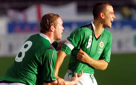 Grant McCann playing for Northern Ireland - Credit: AP