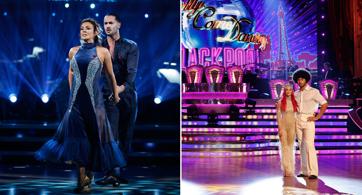 Kym Marsh is out of Strictly for the week with COVID and Tyler West was voted out at Blackpool. (BBC)