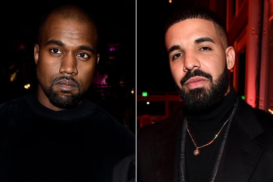 Kanye West and Drake