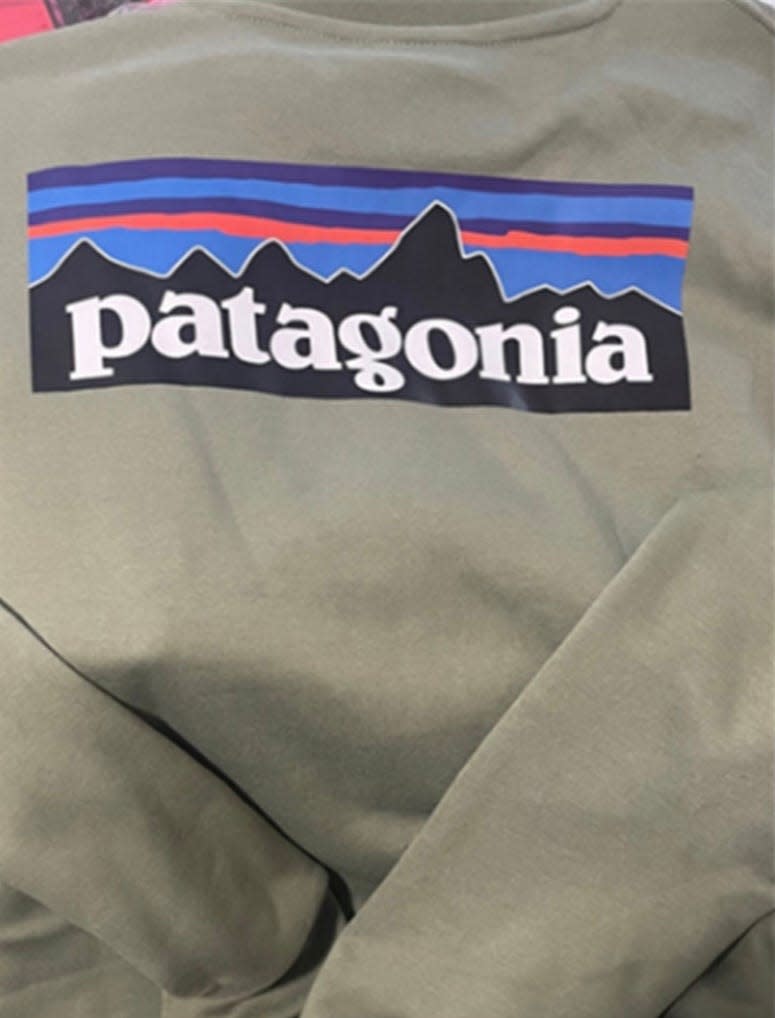 Pictured is alleged counterfeit Patagonia merchandise sold from a Nordstrom Rack store.