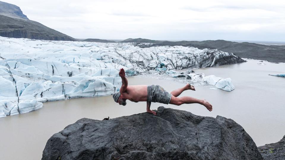 Wim Hof has a specialised breathing technique that helps him conquer the cold. (Supplied)