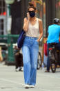 <p>Katie Holmes was spotted looking casual chic in New York City.</p>