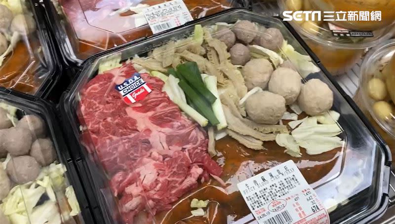 好市多「牛肉麻辣血旺」標示牛肉產地來自6個國家，遭議員批評宛如八國聯軍。(圖／翻攝畫面)