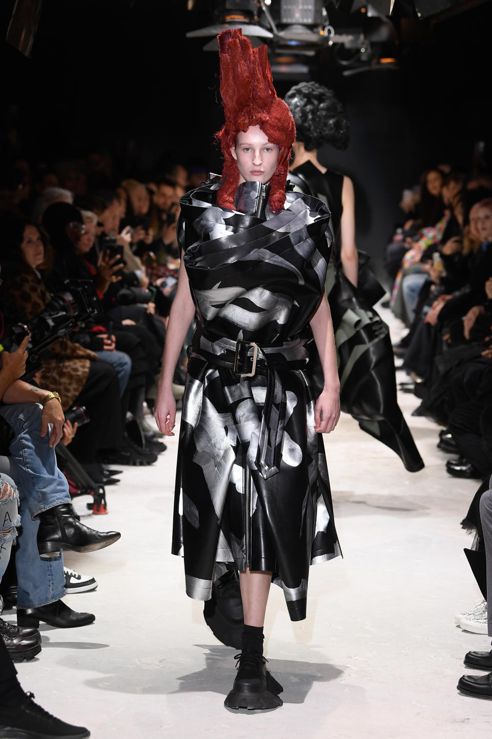 Model at Comme des Garcons fall 2024 show on March 2 in Paris.