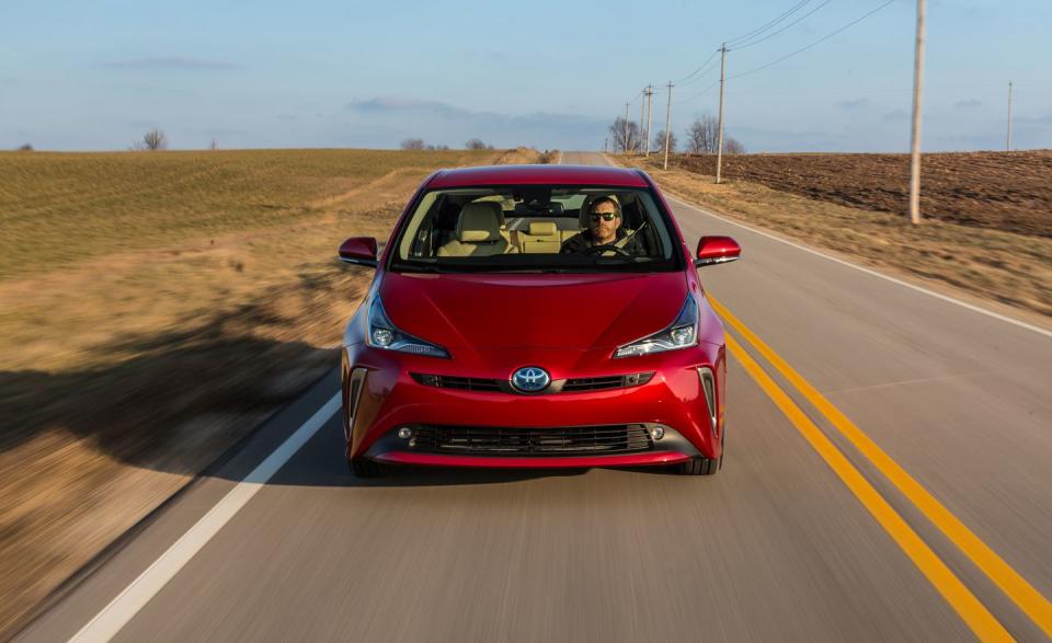 <p>AWD-e does not bring with it any sort of performance-enhancing torque vectoring; the Prius is still happy to understeer.</p>