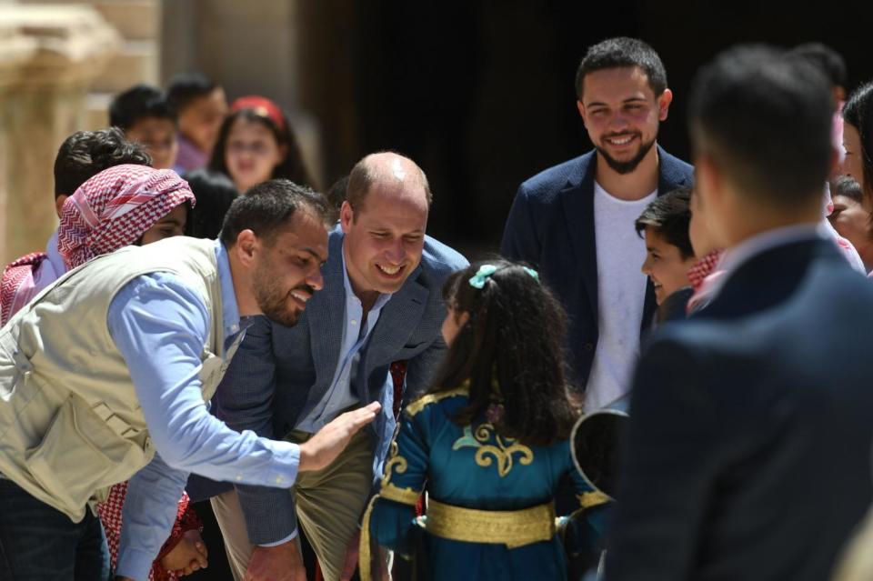 Later the duke will travel to the north of the country to visit a new base for the Quick Reaction Force (QRF), which has been formed with British military support (PA)