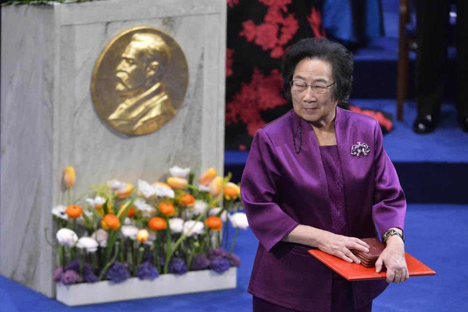 'Pensando en las personas que viven hoy en el mundo, ¿a quién (hombre o mujer) admiras más?'. Esta fue la pregunta que respondieron más de 42.000 personas y cuyas respuestas hicieron que la ganadora del Premio Nobel de Medicina en 2015 ocupe actualmente la novena posición. (Foto: Claudio Bresciani / AFP / Getty Images)