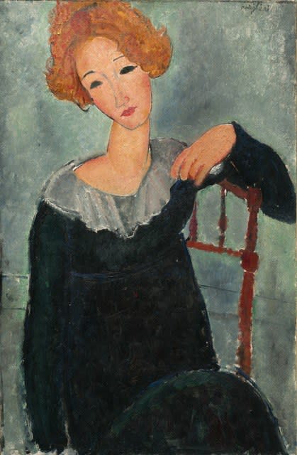 <h1 class="title">Amedeo Modigliani, <em>The Woman with Red Hair,</em> 1917</h1>