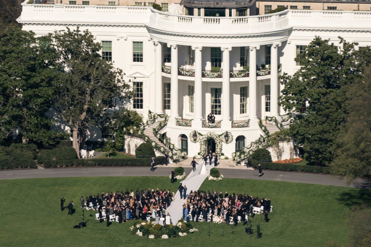 APTOPIX White House Wedding (Copyright 2022 The Associated Press. All rights reserved)