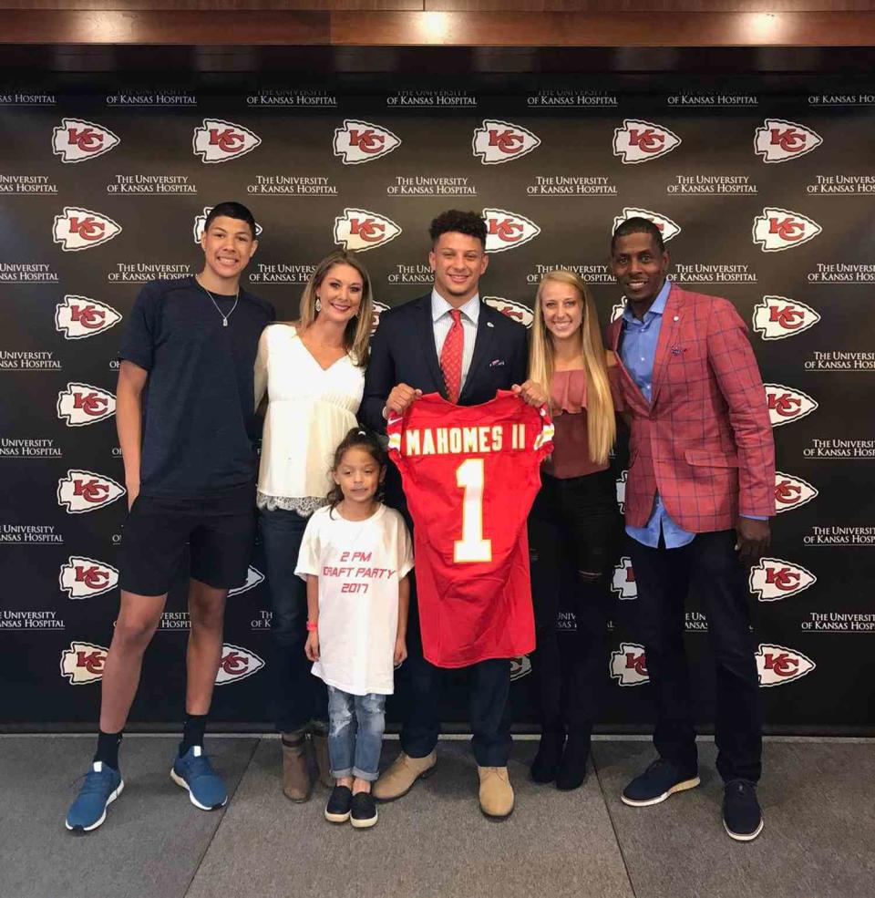 Patrick Mahomes and Family