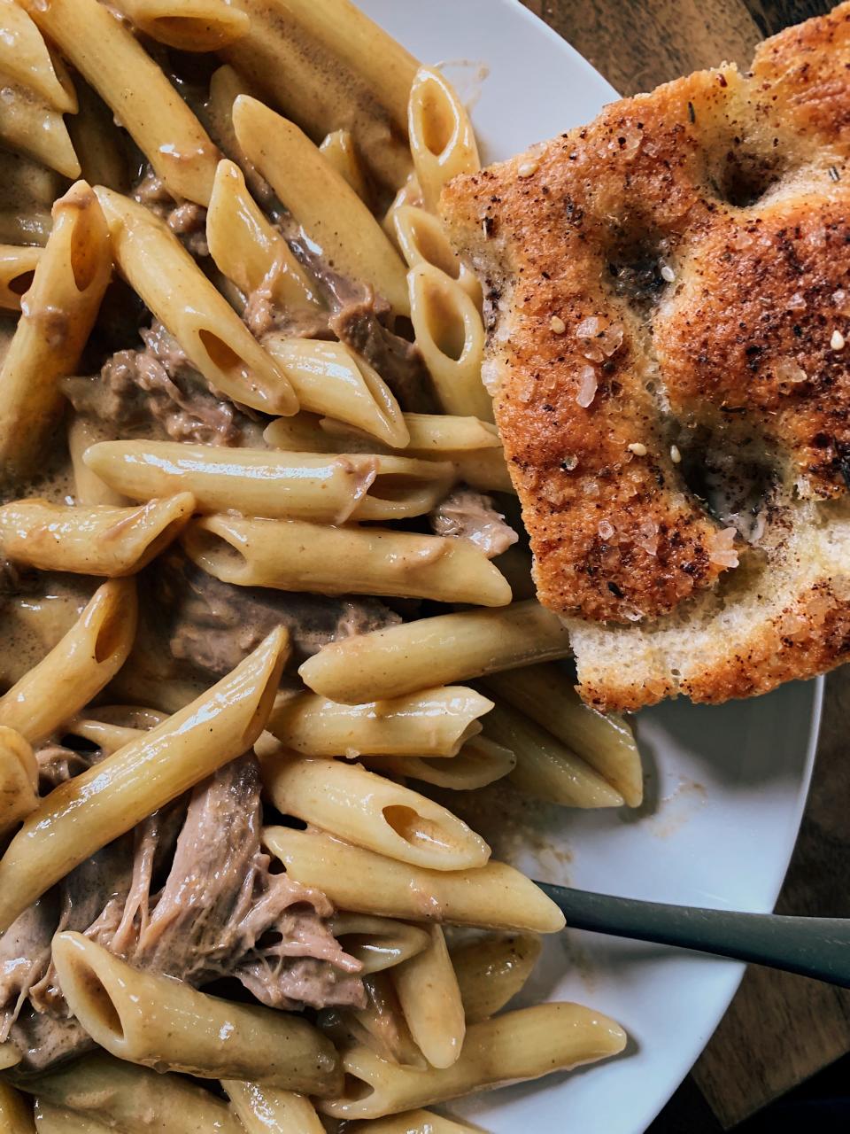 Andre's penne with duck confit