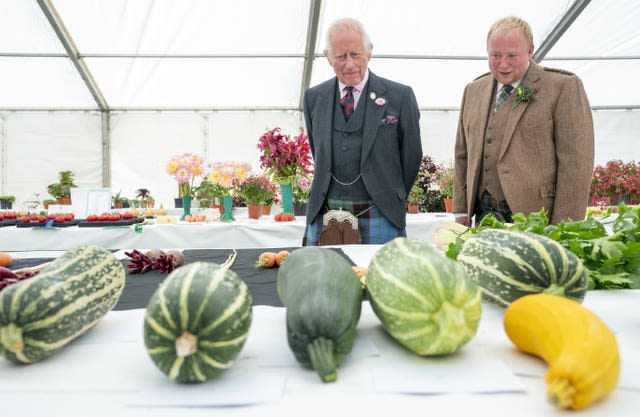 Royal visit to Aberdeen Flower Show