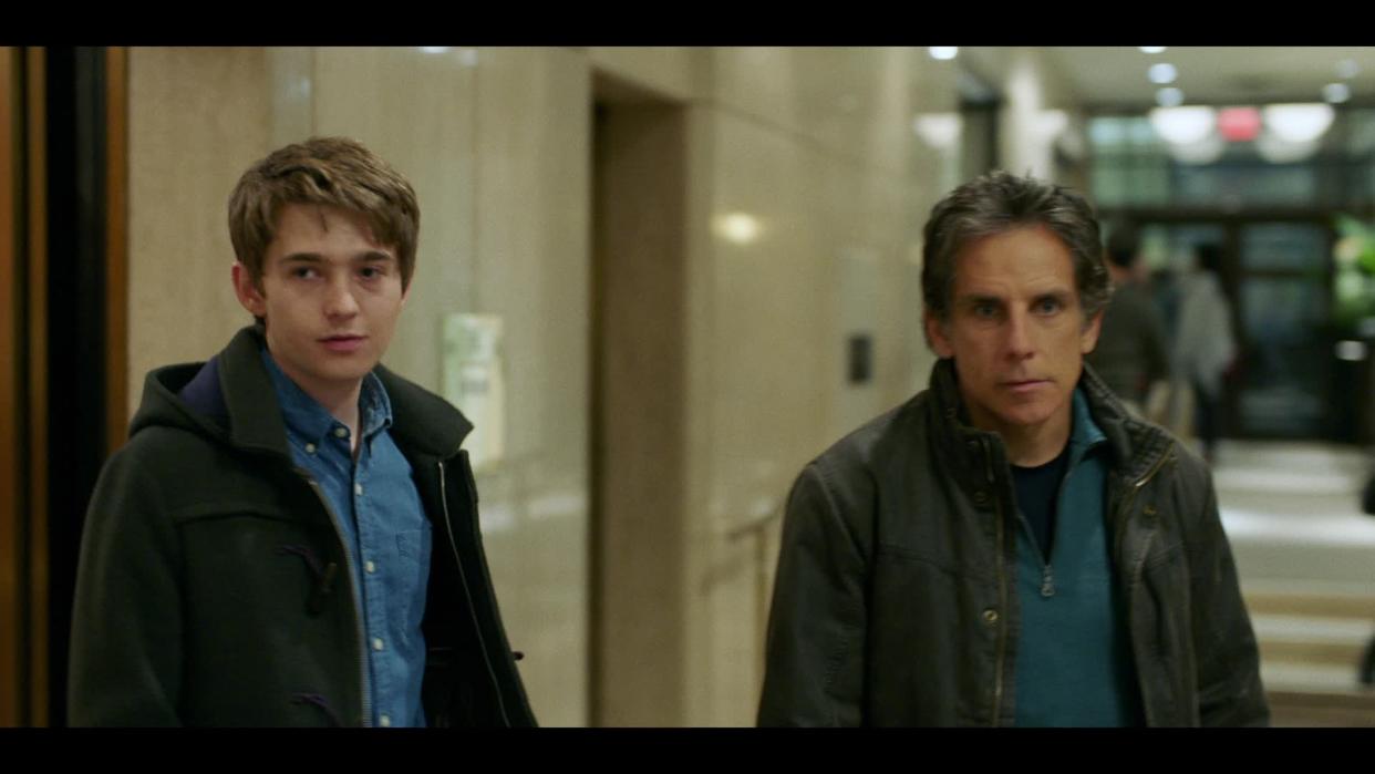 Ben Stiller and Austin Abrams as father and son in director Mike White’s <em>Brad’s Status</em>