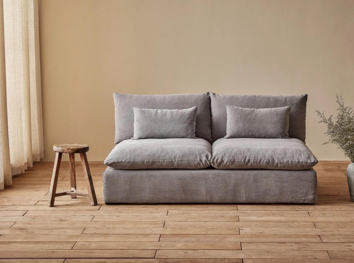 <p><a href="https://sixpenny.com/products/aria-sofa-72?variant=34455518511148" rel="nofollow noopener" target="_blank" data-ylk="slk:Shop Now;elm:context_link;itc:0;sec:content-canvas" class="link rapid-noclick-resp">Shop Now</a></p><p>Aria Sofa</p><p>sixpenny.com</p><p>$2599.00</p>