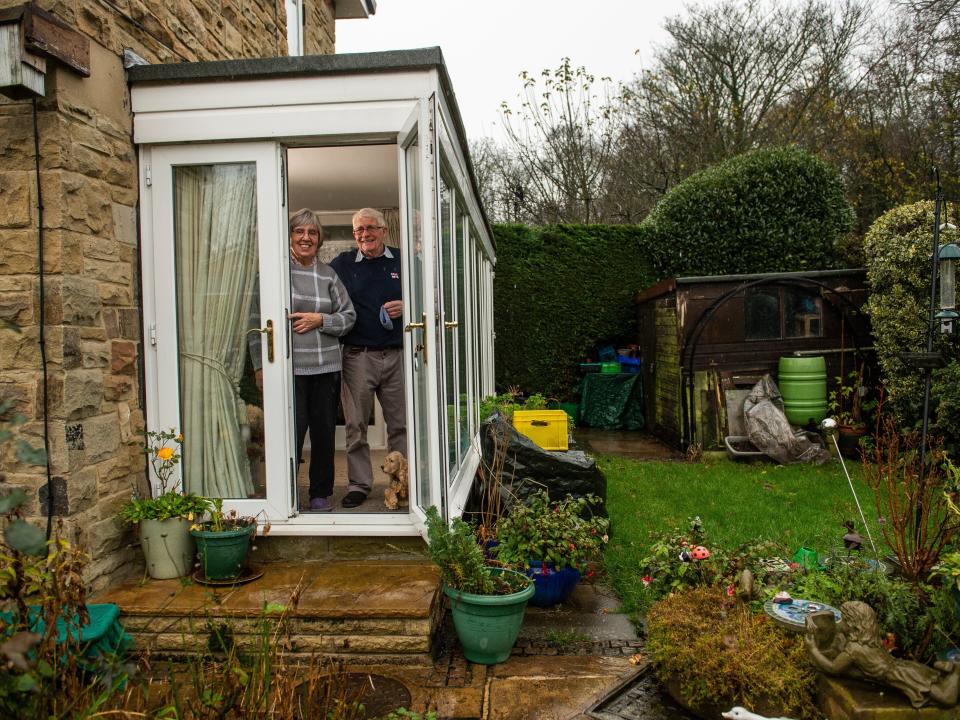 <p>Sheila and Philip Herbert at their home in Otley, near Leeds</p> (Alex Cousins/SWNS)