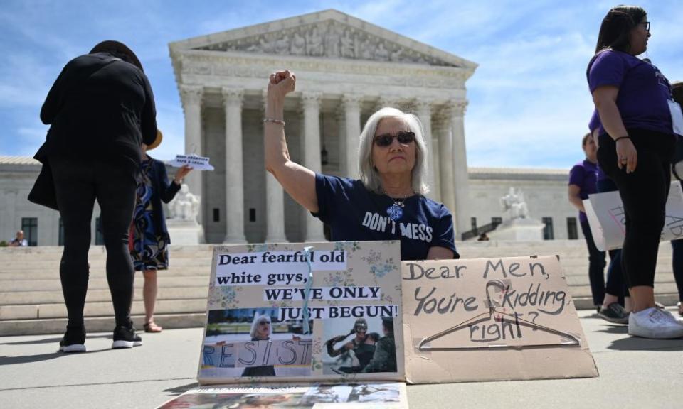 Demonstrations were planned across the US on Tuesday in defense of abortion rights, which activists see as increasingly under attack.