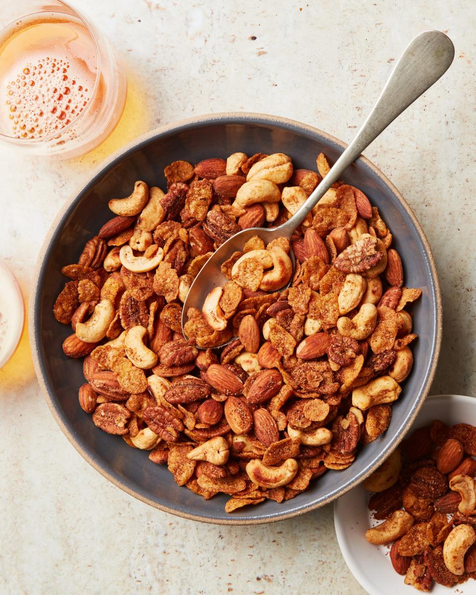Masala-Spiced Nuts With Cornflakes