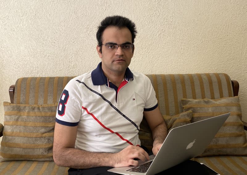 Akram Tariq Khan, an Indian e-commerce entrepreneur, poses for a picture in New Delhi