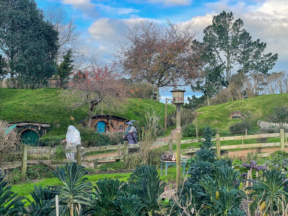 The Hobbiton Movie Set in New Zealand.